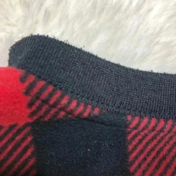 Carters Footed Onesie Red  & Black Fleece Size 4T - Picture 15 of 16